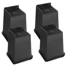 Rehausseurs de lit réglables de 10 cm, rehausseurs de lit, ensemble de 4 rehausseurs de lit empilables robustes