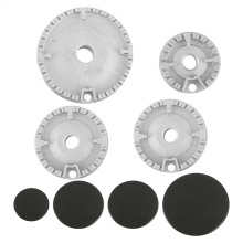 Kochmützen-Set, Flammenkappen-Ersatz für Herdplatten, 8-teilig