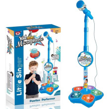 Kids' All-in-One Microphone Toy with Stand Blue