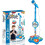 Kids' karaoke machine with mic, lights, echo, stand – 1