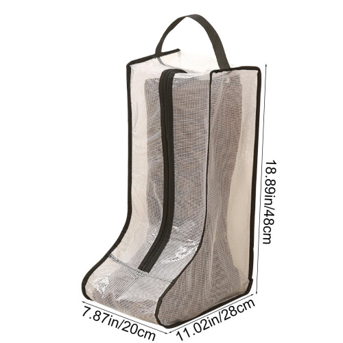 Shoe Dust Bag Transparent Waterproof Large 1 Pack 2
