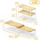 2er-Pack Küchenregal-Organizer aus Bambus – stapelbar & 2