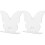 Lot de 2 décorations de gâteau papillon en acrylique, marque-place 3