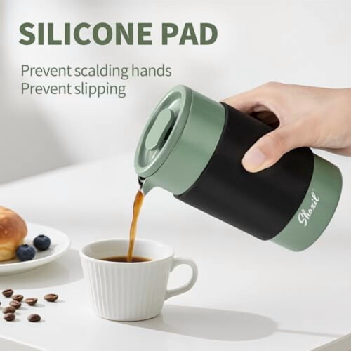 Cafetière à piston en acier inoxydable 350 ml 1