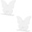 Lot de 2 décorations de gâteau papillon en acrylique, marque-place 8
