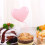 Pink Heart-Shaped Cake Toppers Plastic 24pcs 2