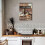 Canvas vintage cu decor creștin de cafea, 30x40 cm 2