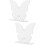 Lot de 2 décorations de gâteau papillon en acrylique, marque-place 6