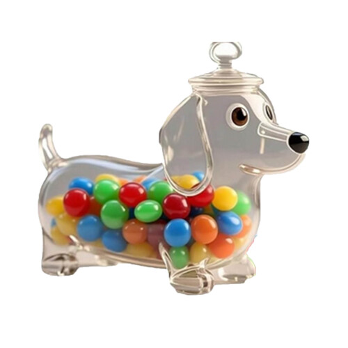 Αεροστεγές βάζο αποθήκευσης λιχουδιών για κατοικίδια – Γυάλινο δοχείο με