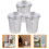 Ensemble de mini-poubelles de recyclage en alliage, 3 pièces 1