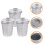 Ensemble de mini-poubelles de recyclage en alliage, 3 pièces 8