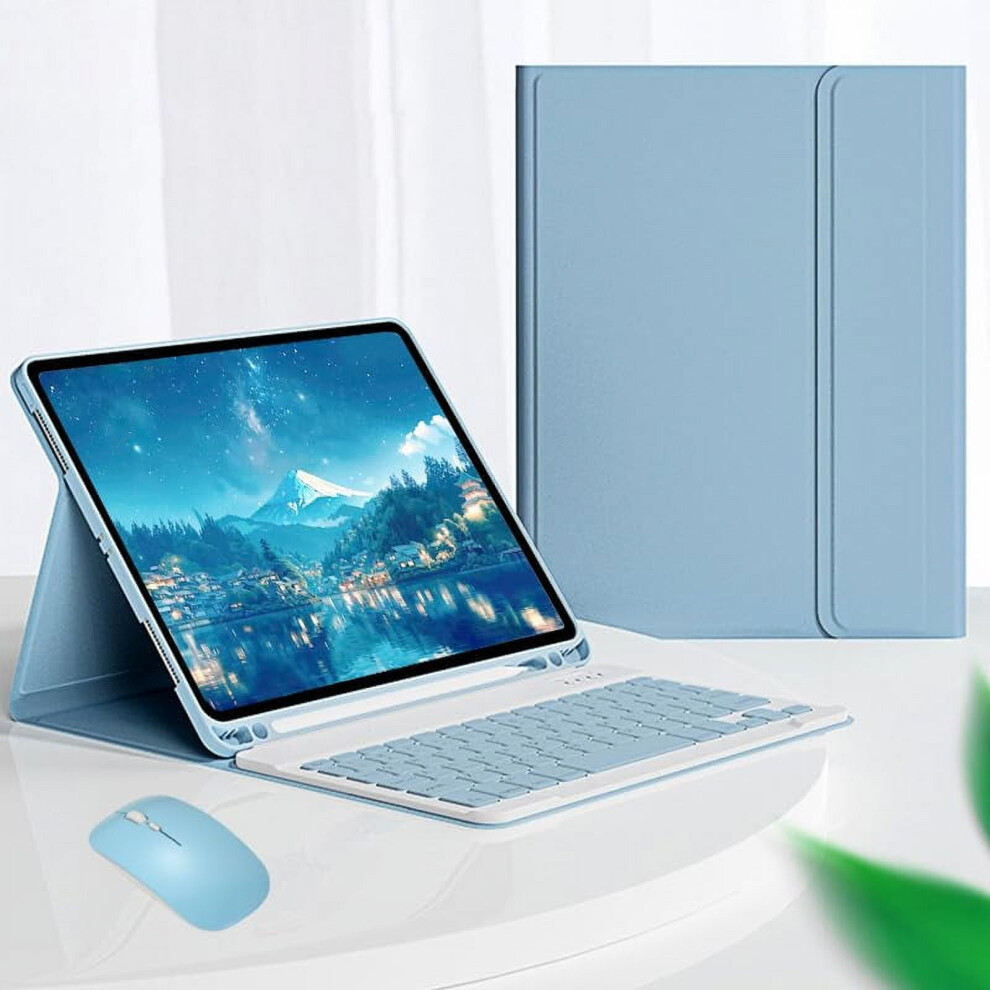 Keyboard Case Compatible With Ipad Mini 5/4/3 (7.9"), Detachable Stand Cover With Pencil Holder, Mouse Support, Auto Sleep/Wake 9149926157212