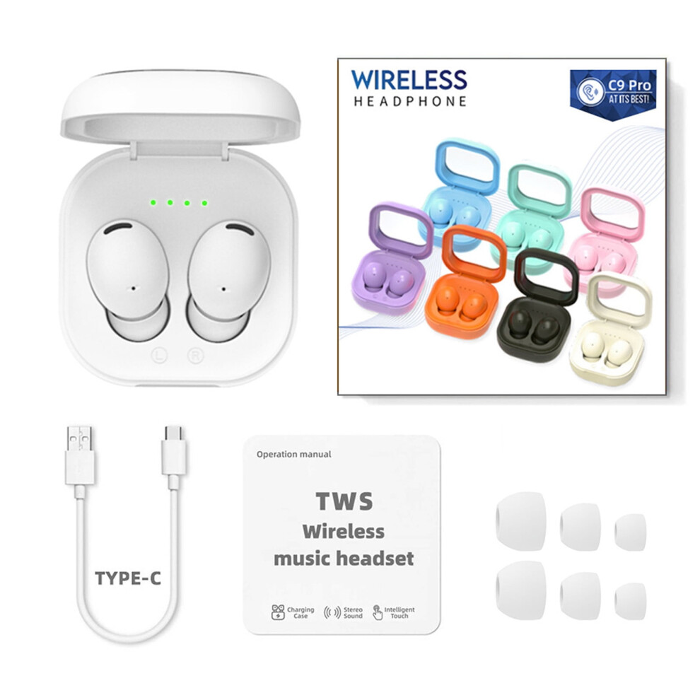 Wireless Bluetooth Earbuds, Waterproof & Noise-Cancelling, With Charging CaseâCompatible With All Bluetooth Devices 9149926156833