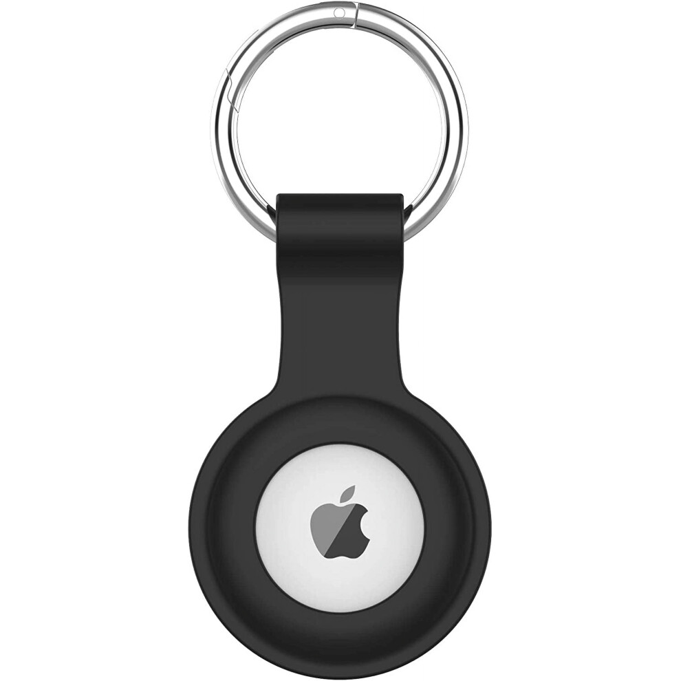 Silicone Airtag Case Â Waterproof, Compatible With Apple Airtag, Keychain Holder For Keys, Dogs, Luggage, Backpack (, 1 Pack) Black 9149926157151