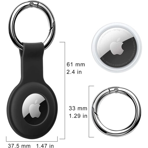 Θήκη Σιλικόνης AirTag – Αδιάβροχη, Συμβατή με Apple AirTag, Θήκη Μπρελόκ για Κλειδιά, 1
