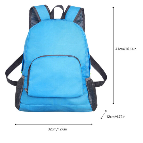 Zaino pieghevole per studenti, colore fluorescente, minimalismo 2