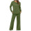 Γυναικείο σετ 2 τεμαχίων: Μονόχρωμη μπλούζα με μακριά μανίκια και πλαϊνό σκίσιμο + 1