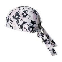 Summark 1PC Fast-Drying Adjustable Cycling Headband, UV & Moisture Absorbing Helmet Lining (Gray Digital) – Compatible with Most Helmets