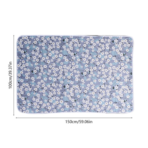 Protège-matelas imperméable et lavable 150 x 100 cm 2
