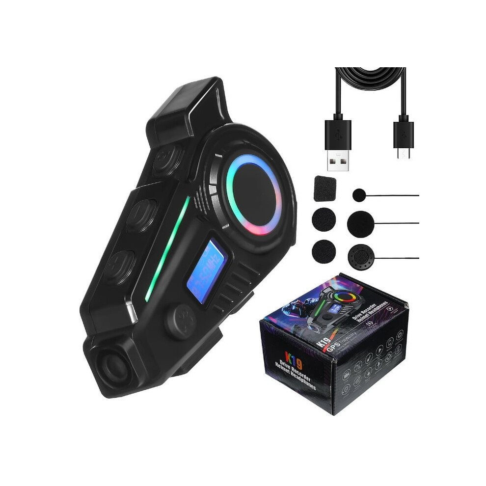 Ledmomo Cordless Motorbike Headset With Advanced Mic For Hands-Free Communication Black 9499224843233