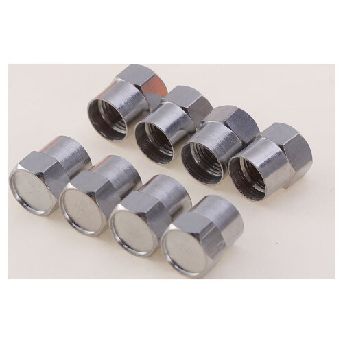 Wheel Nut Caps Silver for Motorcycle Tire Maintenance 20Pcs 2