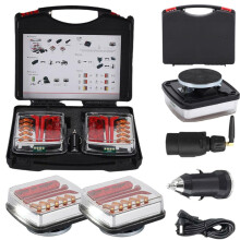Wireless Trailer Lights, 2025 New Magnetic Wireless Tail Lights for Trailer, Portable LED Tow Tail Lights Kit for Trucks, Boat, RV, Vehicle