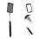 Telescope LED Light Reflector Safety Mirror 17x5 cm Black 8