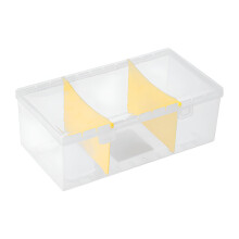 Organizador de tarjetas deportivas, estuche para cartas de juego, con separadores, caja de clasificación para tarjetas de visita, caja de