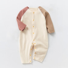 Lulshou Baby Romper, kombinezon dla niemowląt, męski i żeński, z guzikami, utrzymujący ciepło, w wyprzedaży