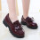 Δερμάτινα παπούτσια Hunpta για παιδιά κορίτσια Slip-on δερμάτινα μοκασίνια με φούντα 8