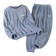 Conjunto de pijama de invierno de talla grande color coral para mujer, ropa de dormir de franela gruesa, ropa de estar por casa abrigada, ropa de