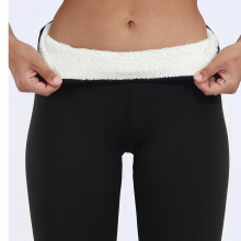 Sherpa bélésű thermo leggings nőknek, meleg polár leggings télre