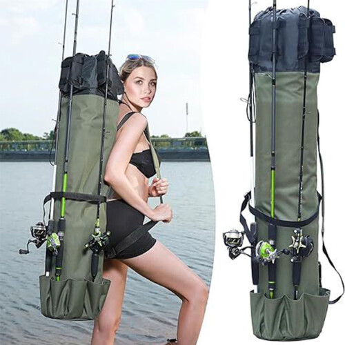 Τσάντα ψαρέματος PRETXORVE – Holds5Rods, Ελαφριά θήκη ταξιδιού και οργάνωση εργαλείων,