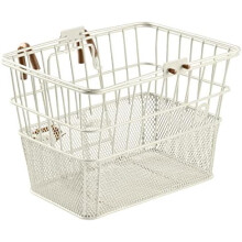 Apollo Detachable Front Bike Basket Steel Half-Mesh with Integrated Detachable Hooks and Built-In Handle, Easy Assembly and Portability for Bicycles