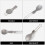 Πτυσσόμενο πιρούνι Spork1Pack από τιτάνιο, κιτ για κάμπινγκ, καθημερινή χρήση γευμάτων 8