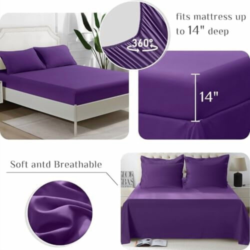 Ensemble de couette Queen 7 pièces en microfibre, alternative au duvet 2