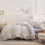 Parure de lit 3 pièces à motif floral, format King – 100 % coton 3