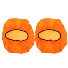Protège-sièges de toilette orange pour salle de bain (lot de 2)