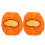 Orange toalettsitsskydd för badrum, 2-pack 1