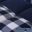 Plaid Comforter Set King 3-Piece Blue White Down 4