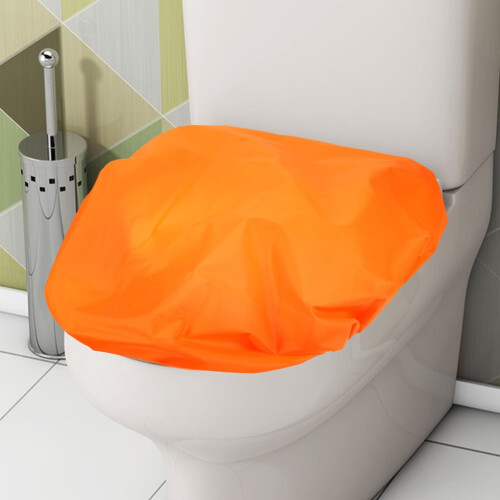 Orange toalettsitsskydd för badrum, 2-pack 2