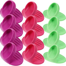 12 presine in silicone antiscottatura per uso domestico e in cucina, colori assortiti