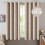 Perdele opace din in artificial, 132x243 cm (2 panouri) 1