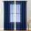 Transparente gardiner2 paneler polyester lysfiltrerende55x102 1