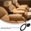 Recliner Switch Black ABS for Electric Sofa Bed Easy Control and Installation 7