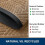 Tapete de borracha natural 35x23 polegadas marrom claro 5