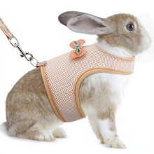 Pet Rabbit Leash Adjustable Small Pet Harness And Leash with Bow Decoration for Rabbit Cat Ferrets