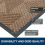 Tapete de borracha natural 35x23 polegadas marrom claro 4