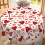Rund dug til Valentinsdag, 70 tommer, polyester med hjerteprint 1