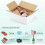 Caixas de papelão ondulado branco para envio, 9x6x4 polegadas, pacote com 30 unidades 2